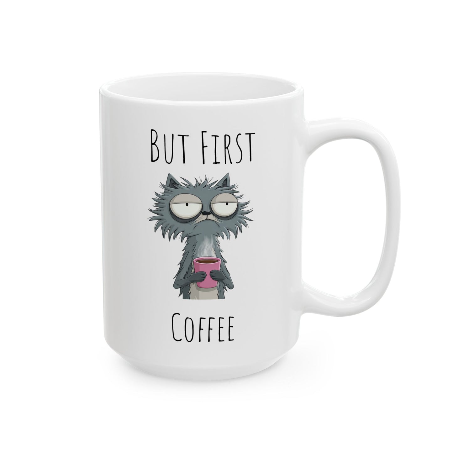 Tired Cat Coffee Mug