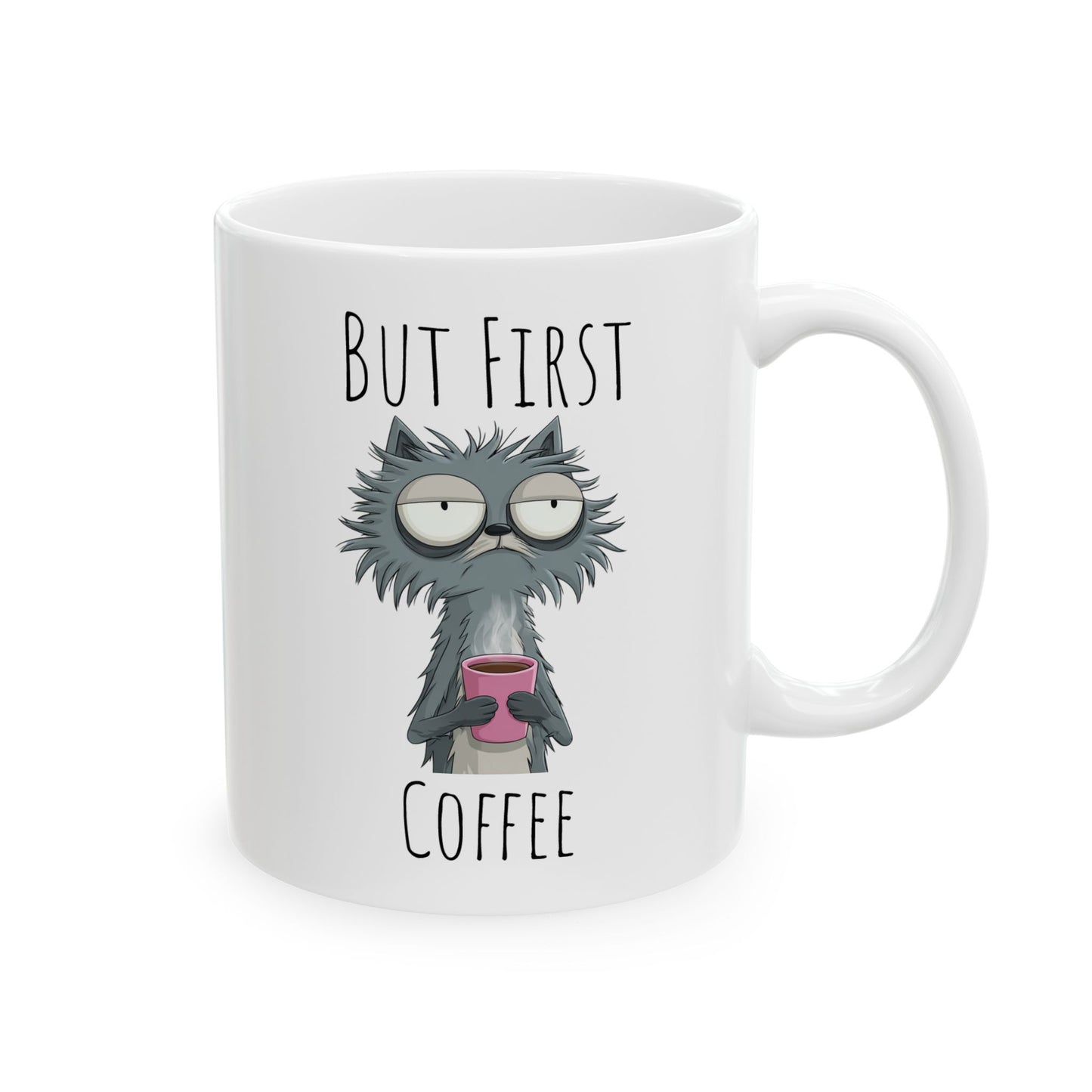 Tired Cat Coffee Mug